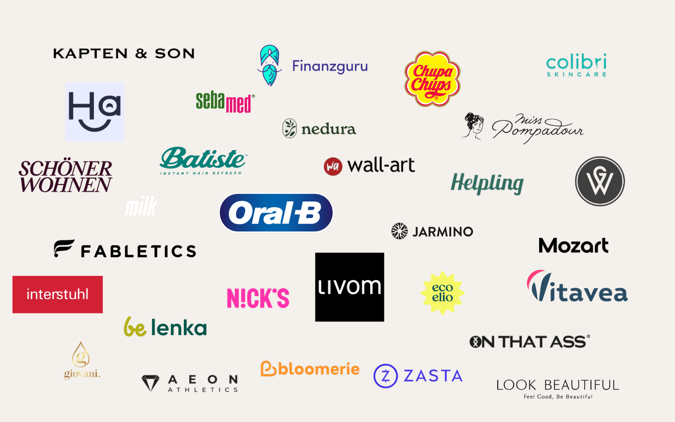 Logos der Brands, mit denen Wilma zusammengearbeitet hat